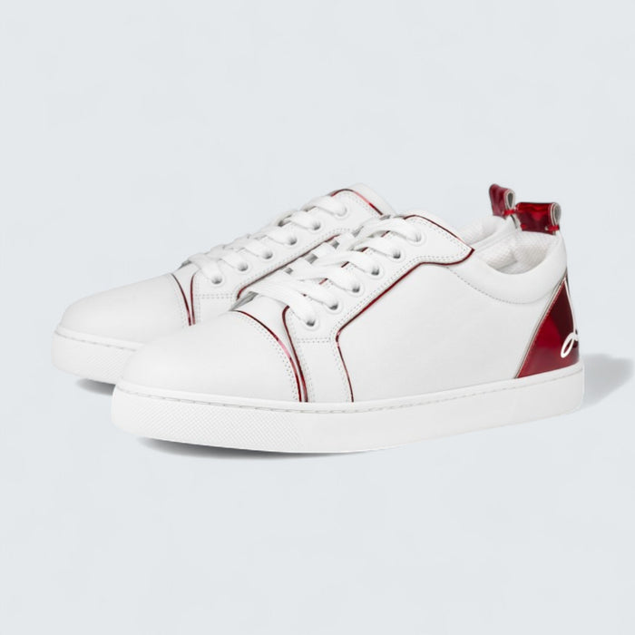 Christian Louboutin Fun Louise Junior Calf leather and Psychic Patent Leather White