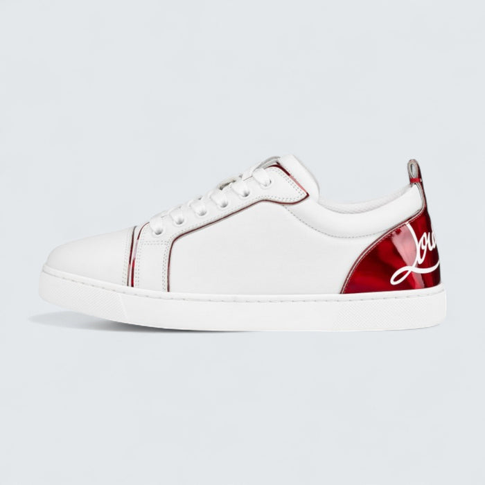 Christian Louboutin Fun Louise Junior Calf leather and Psychic Patent Leather White
