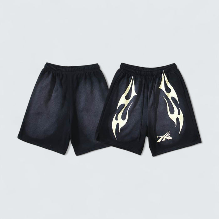 Hellstar Glow Flame Shorts