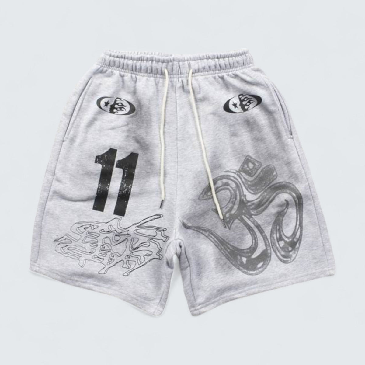 Hellstar Om Symbol Mesh Shorts