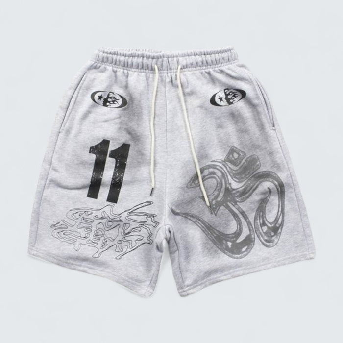 Hellstar Om Symbol Mesh Shorts