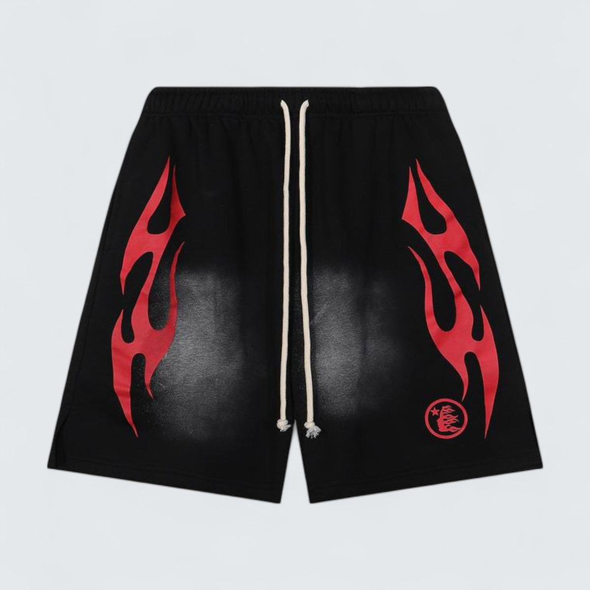 Hellstar Classic Flame Panel Shorts