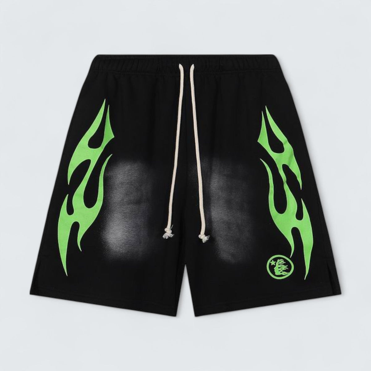 Hellstar Classic Flame Panel Shorts