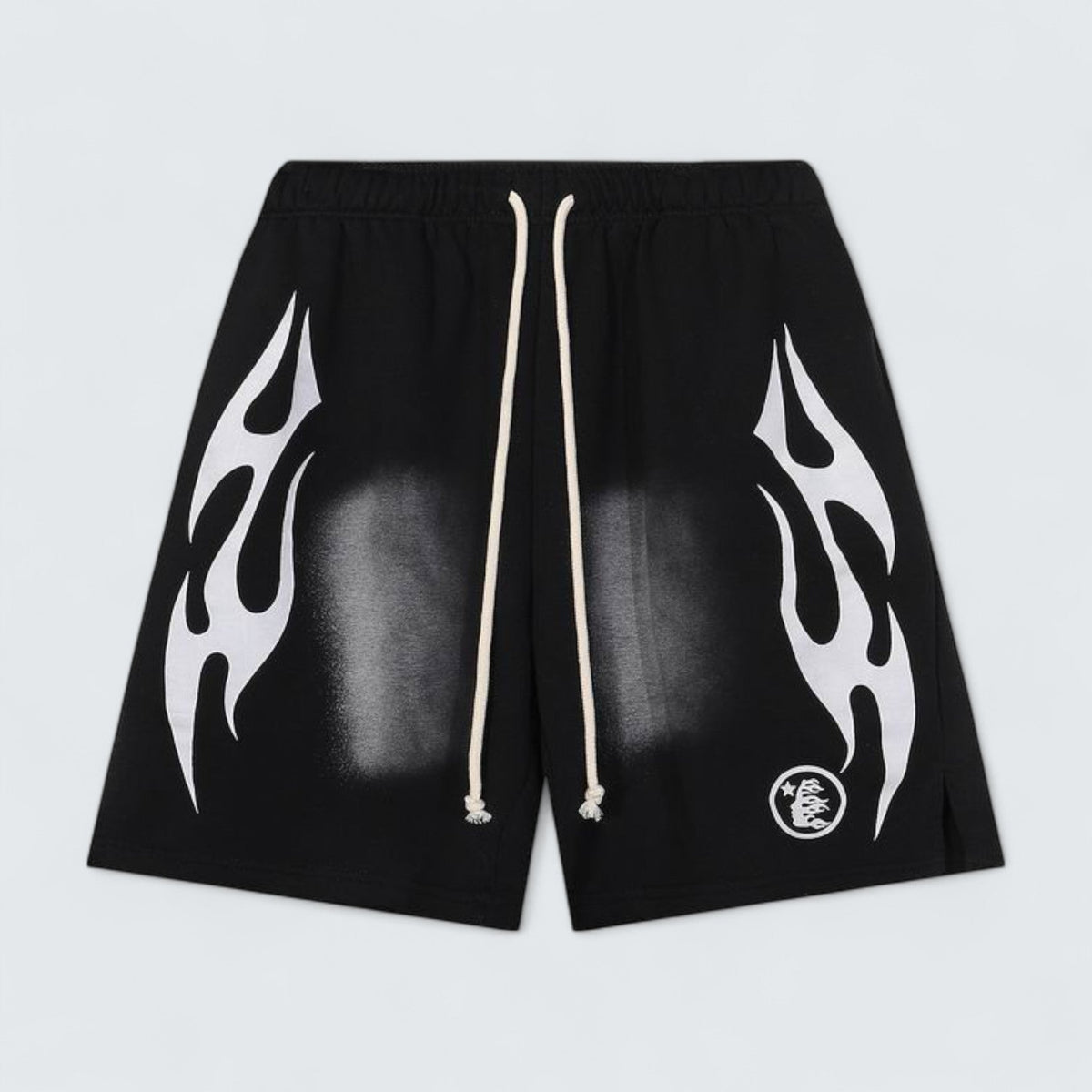 Hellstar Classic Flame Panel Shorts