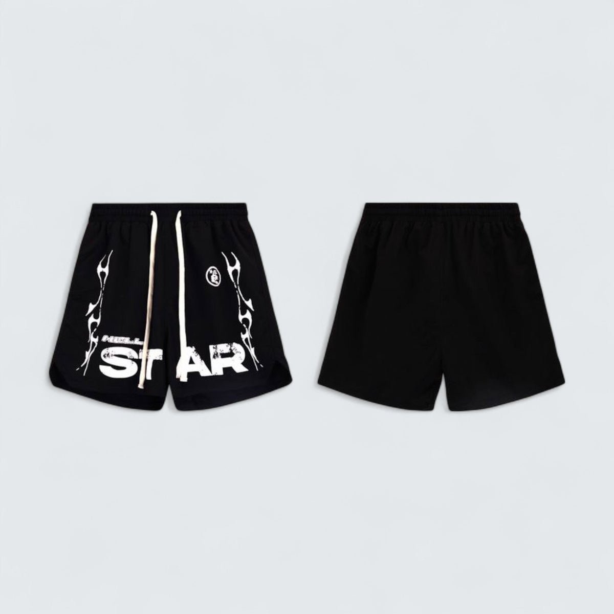 Hellstar Flame Track Shorts