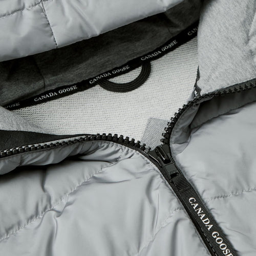 Canada Goose HyBridge Huron Quilted Shell and Cotton Jersey Down Jacket