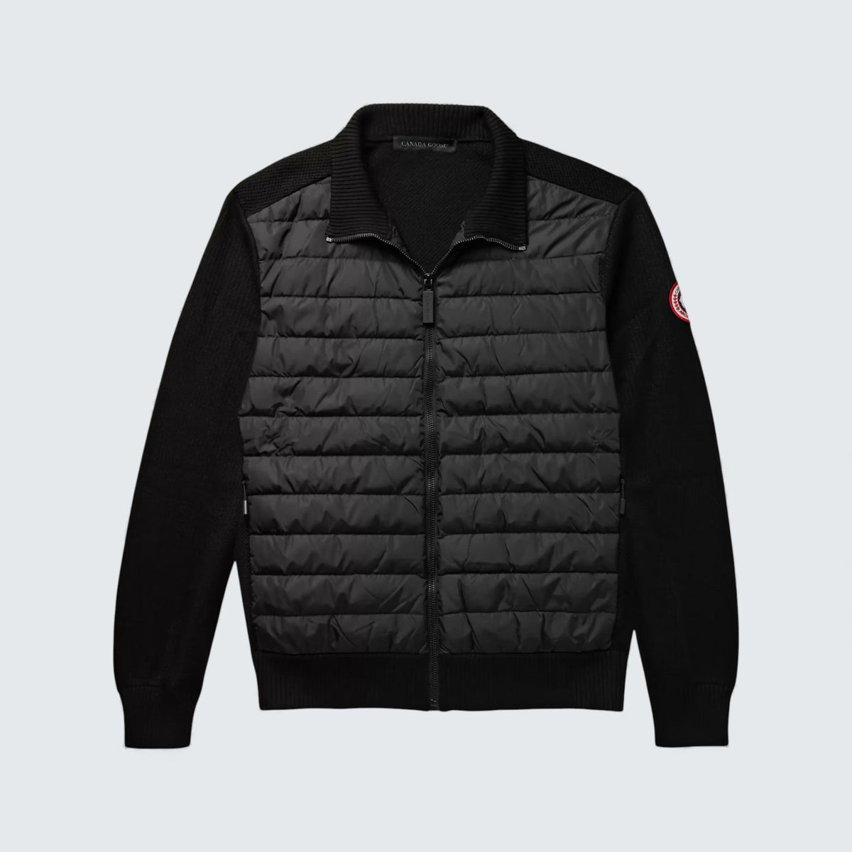 Canada Goose HyBridge Slim Fit Quilted Down Shell and Merino Wool Jacket