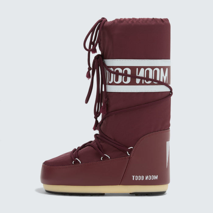 Moon Boot Icon Nylon Boots 'Burgundy'