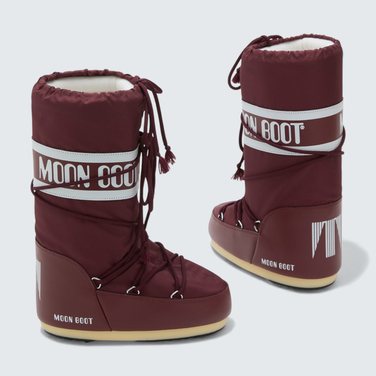 Moon Boot Icon Nylon Boots 'Burgundy'