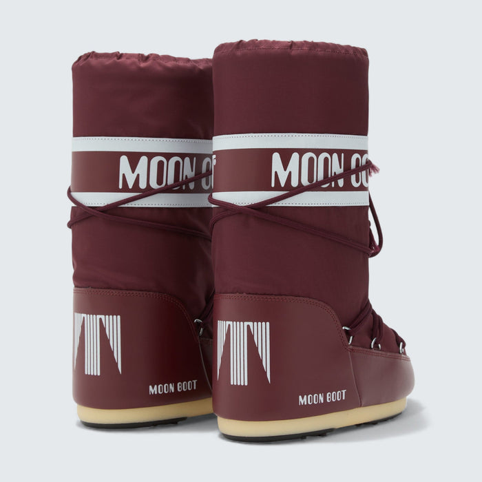 Moon Boot Icon Nylon Boots 'Burgundy'