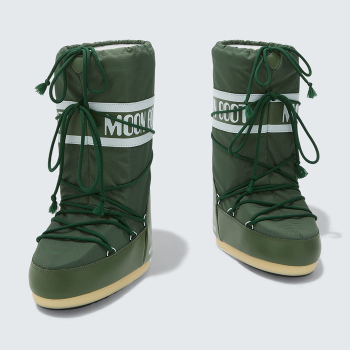 Moon Boot Icon Nylon Boots 'Green'