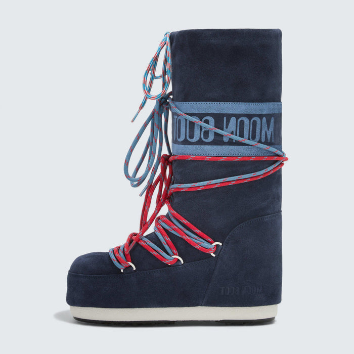 Moon Boot Icon Suede Boots 'Navy'