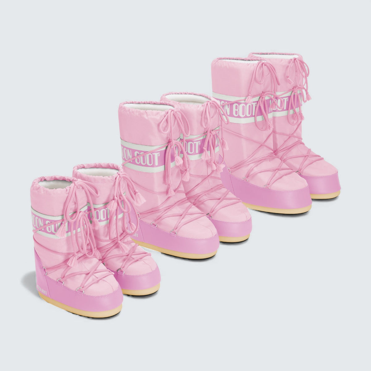 Moon Boot Icon Nylon Boots 'Pink'