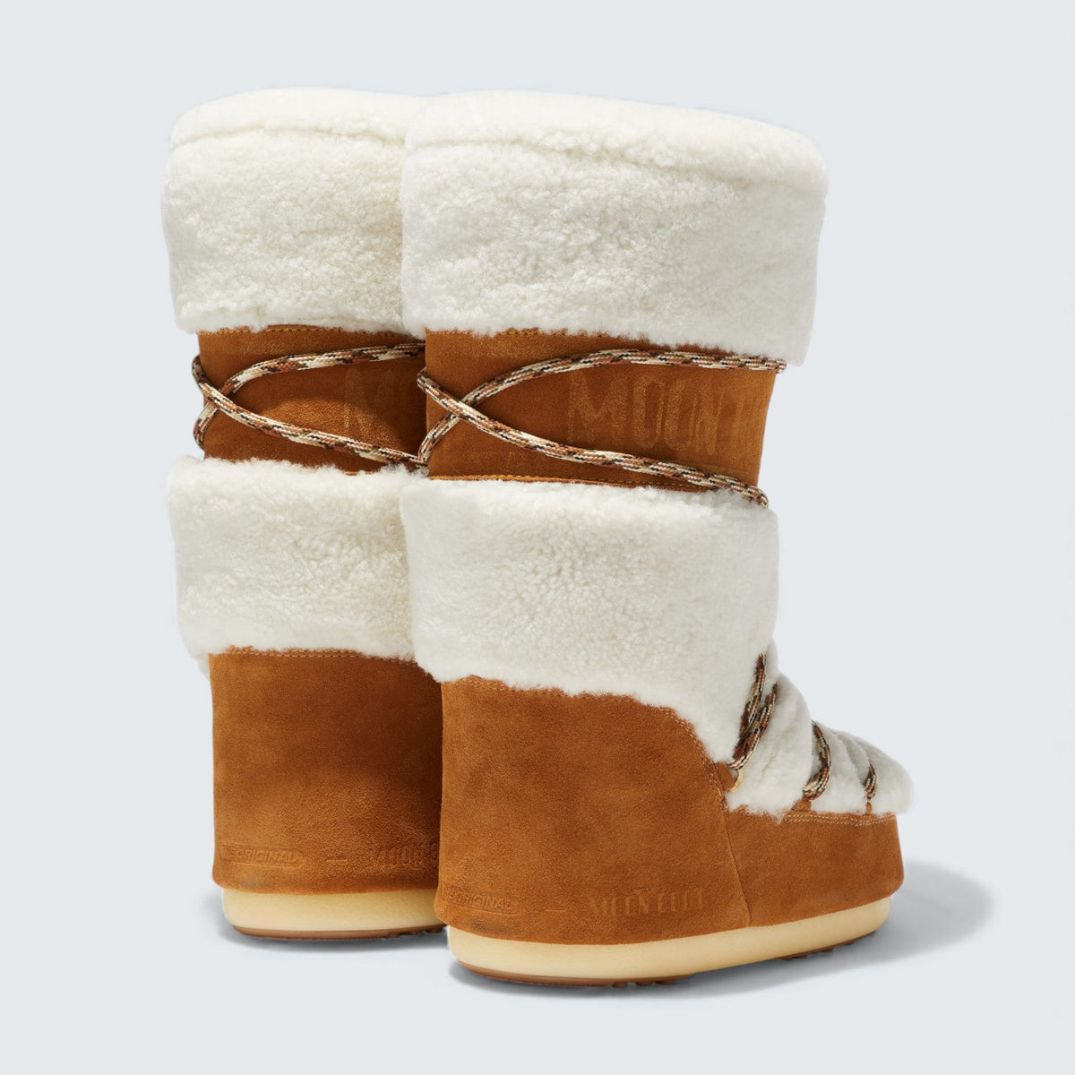 Moon Boot Icon Shearling Boots 'Cream'