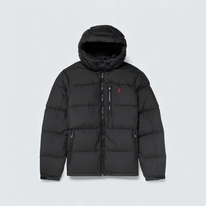Polo Ralph Lauren Logo Embroidered Quilted Padded Shell Hooded Down Jacket