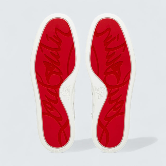 Christian Louboutin Louis Calf Leather White High-top Sneaker