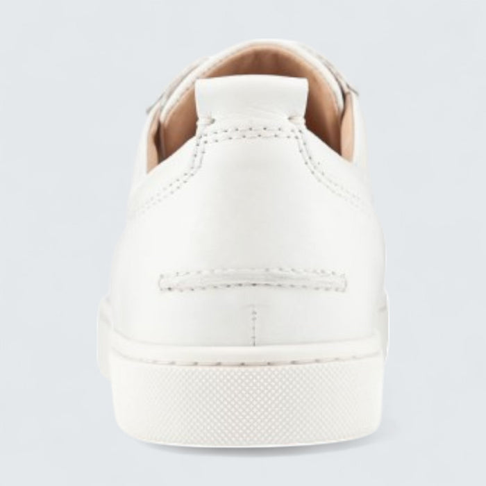 Christian Louboutin Louis Junior Spikes Calf Leather and Spikes White