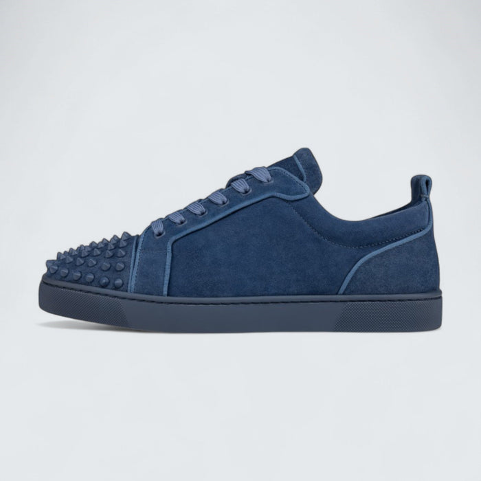 Christian Louboutin Louis Junior Spikes Veau Velours and Spikes Denim
