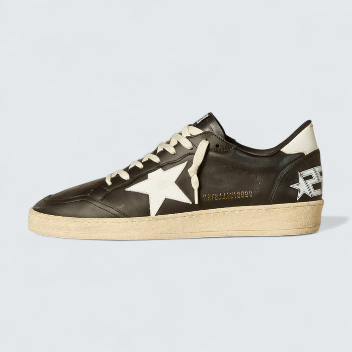 Golden Goose Ball Star 'Black Nappa with White Leather Star and Heel Tab'