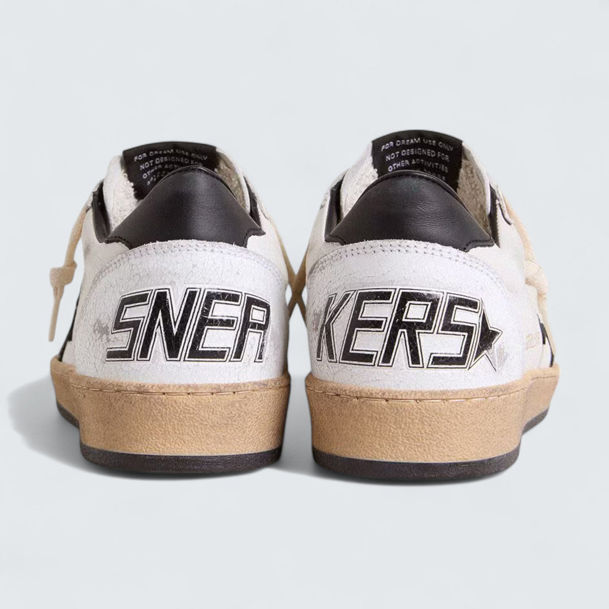 Golden Goose Ball Star 'White Nappa Leather with Black Leather Star and Heel Tab'