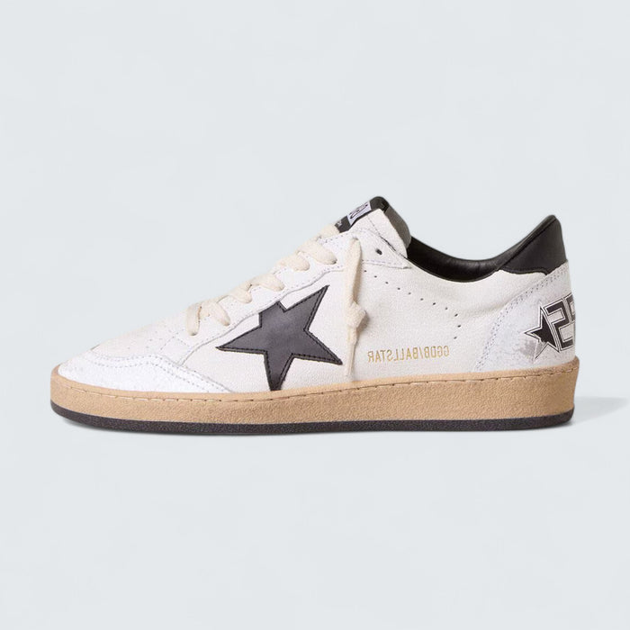 Golden Goose Ball Star 'White Nappa Leather with Black Leather Star and Heel Tab'