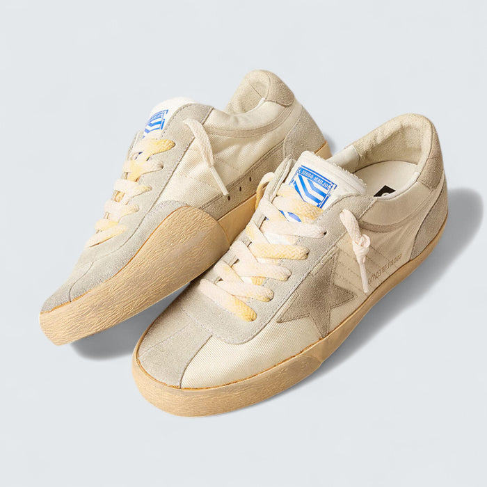 Golden Goose Super-Star 'Nylon, Dove-Grey Star & Ice Suede'