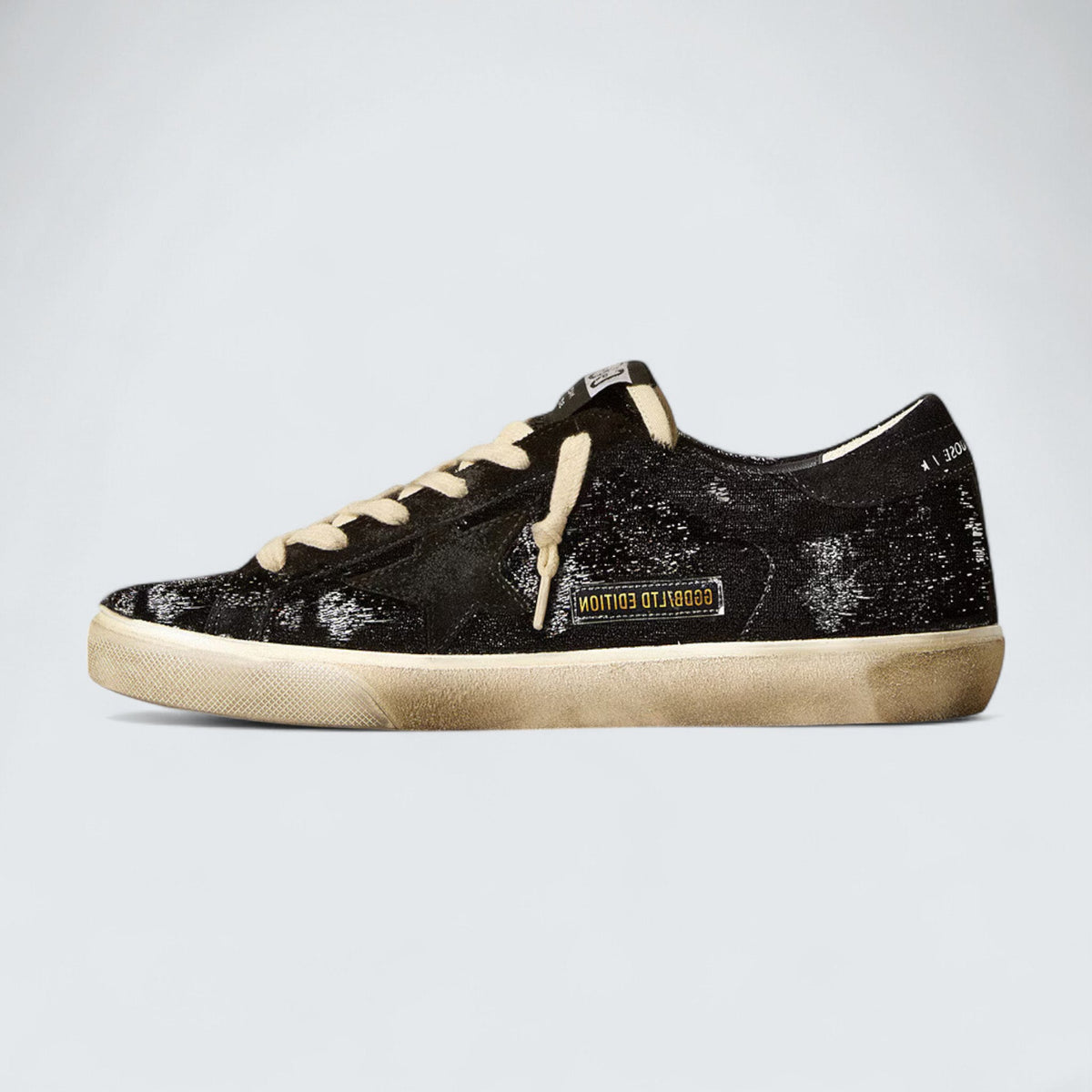 Golden Goose Super-Star 'Black Velvet & Suede Star'