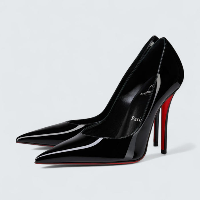 Christian Louboutin Miss Z Pumps Patent Calf Leather Black