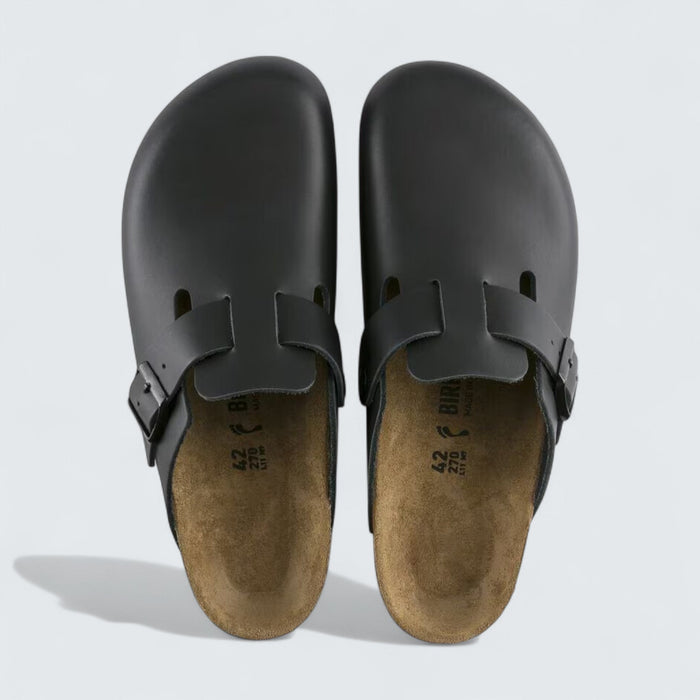 Birkenstock Boston 'Black Natural Leather'