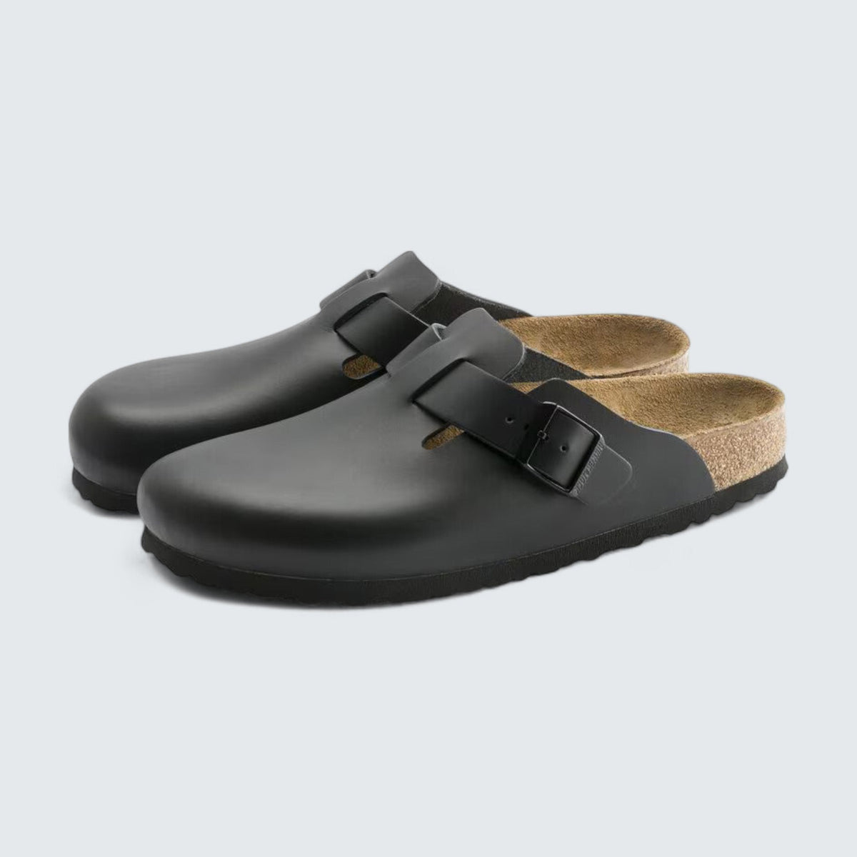 Birkenstock Boston 'Black Natural Leather'