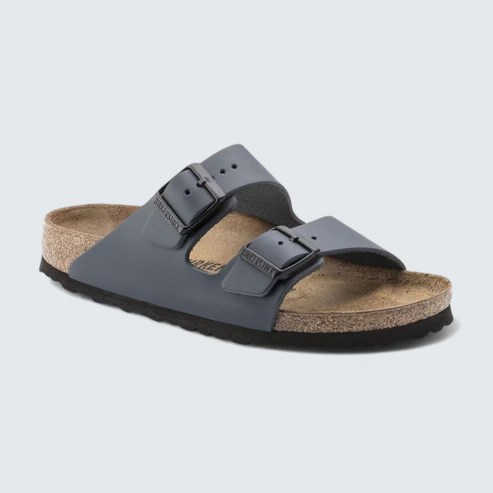 Birkenstock Arizona 'Blue Natural Leather'