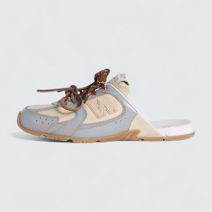 Miu Miu x New Balance 530 SL Deco Calf Leather Mules 'Sky Blue/Travertine Gray'