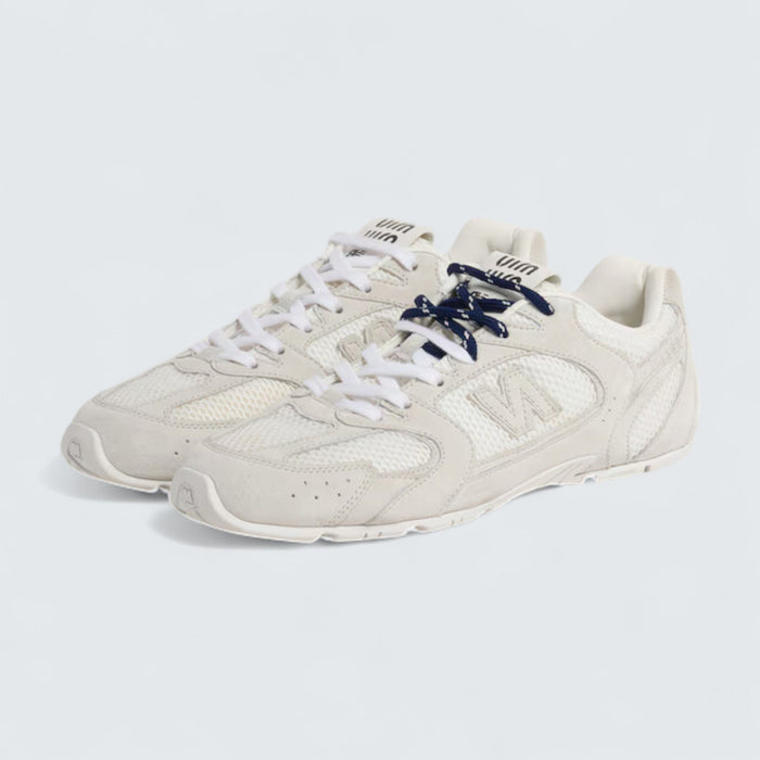 Miu Miu x New Balance 530 SL Suede and Mesh Sneakers 'White'