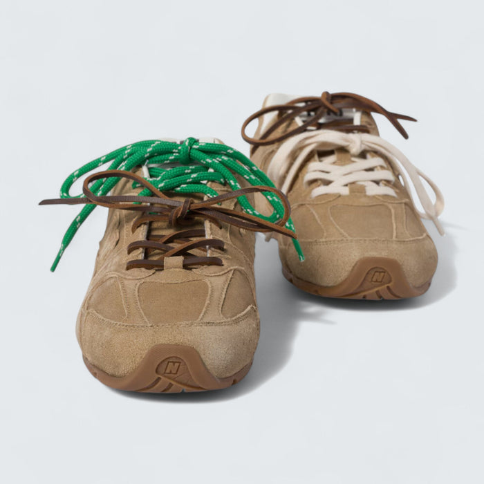 Miu Miu x New Balance 530 SL Suede Sneakers 'Ecru'