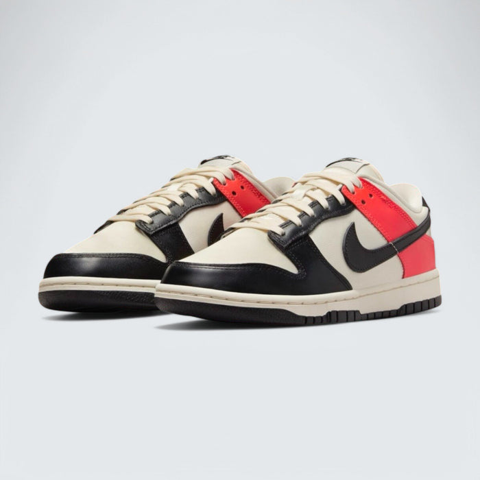 Nike Dunk Low 'Black Toe Bright Crimson'