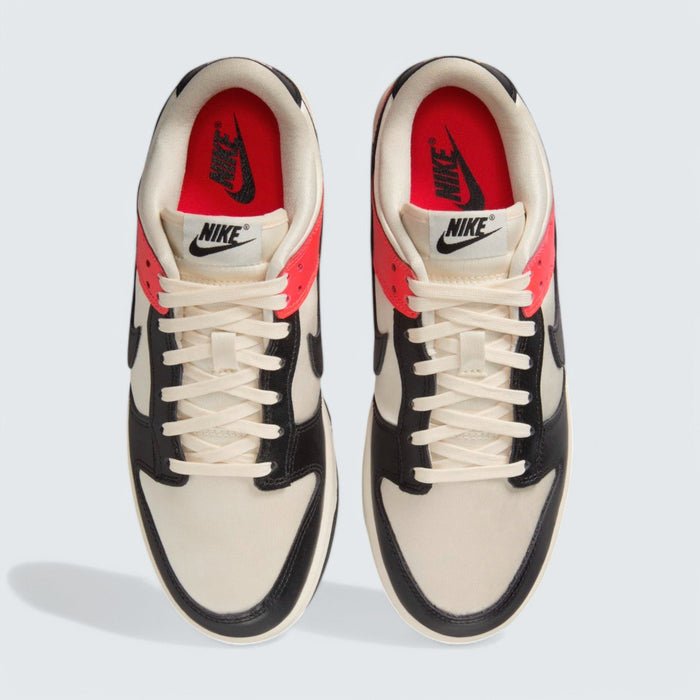 Nike Dunk Low 'Black Toe Bright Crimson'