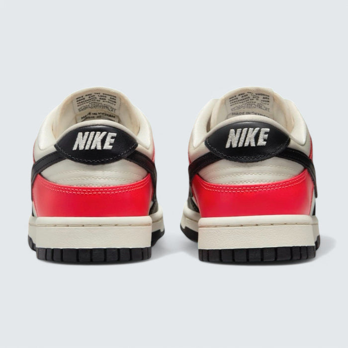 Nike Dunk Low 'Black Toe Bright Crimson'