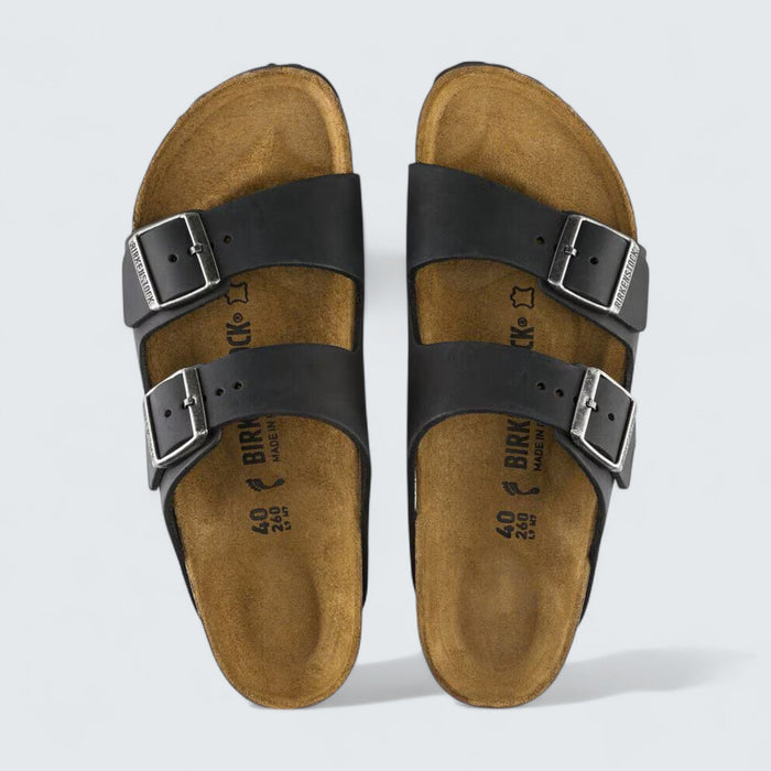 Birkenstock Arizona 'Black Oiled Leather'