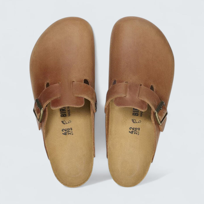 Birkenstock Boston 'Cognac Oiled Leather'