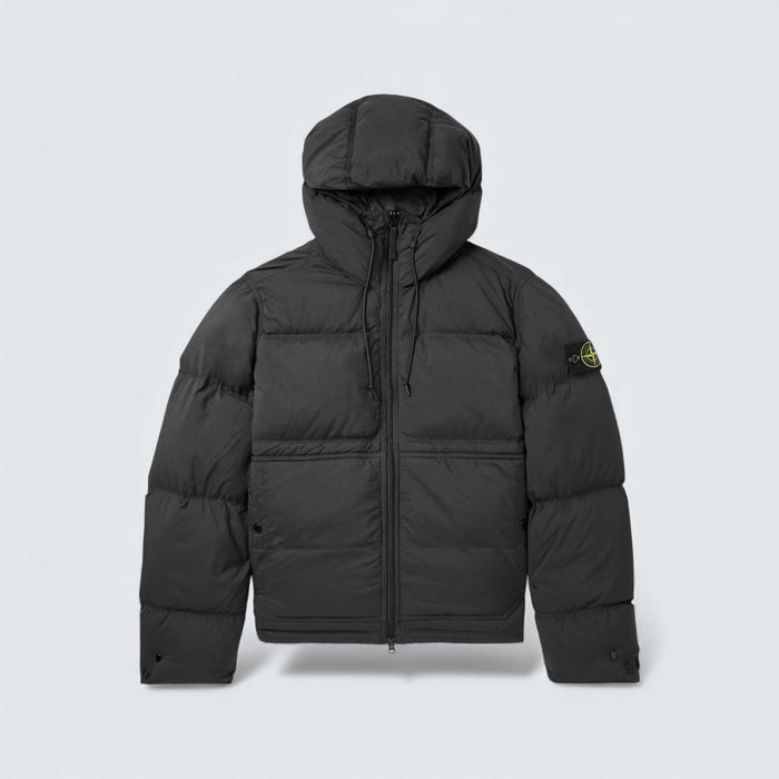 Stone Island Quilted CORDURA® Ripstop Hooded Down Jacket