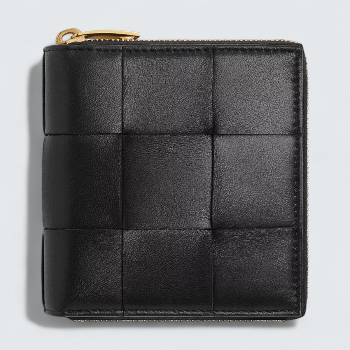 Bottega Veneta Small Cassette Compact Zip Wallet 'Black'