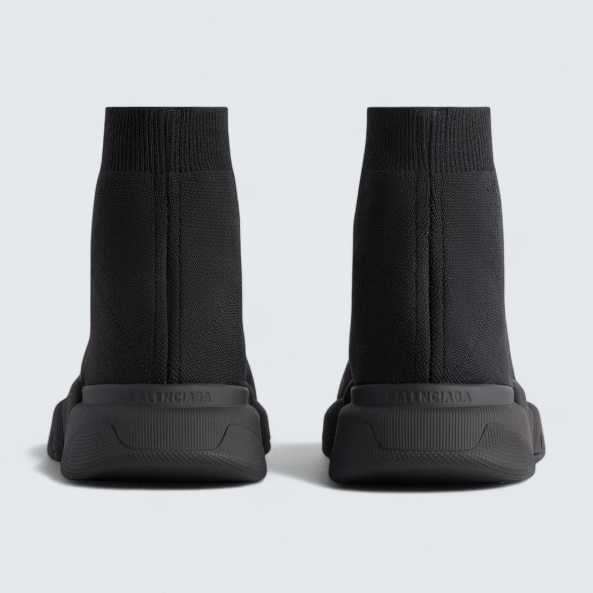 Balenciaga Speed 2.0 Sneaker in Black Recycled Polyester and Elastane