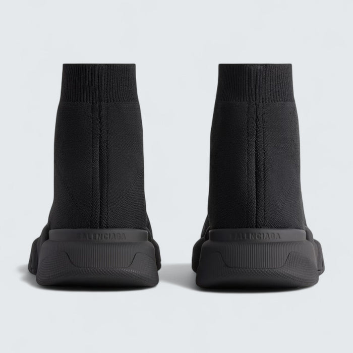 Balenciaga Speed 2.0 Sneaker in Black Recycled Polyester and Elastane