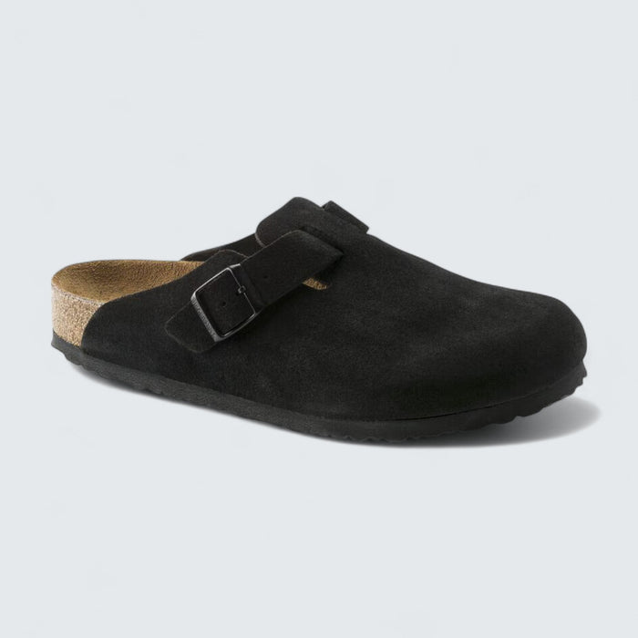 Birkenstock Boston 'Black Suede'