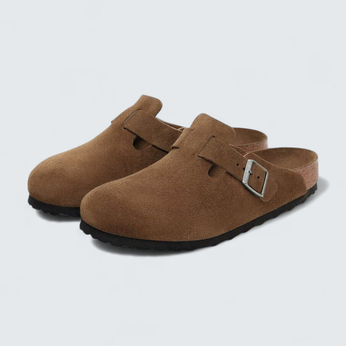 Birkenstock Boston 'Dark Tea Suede'