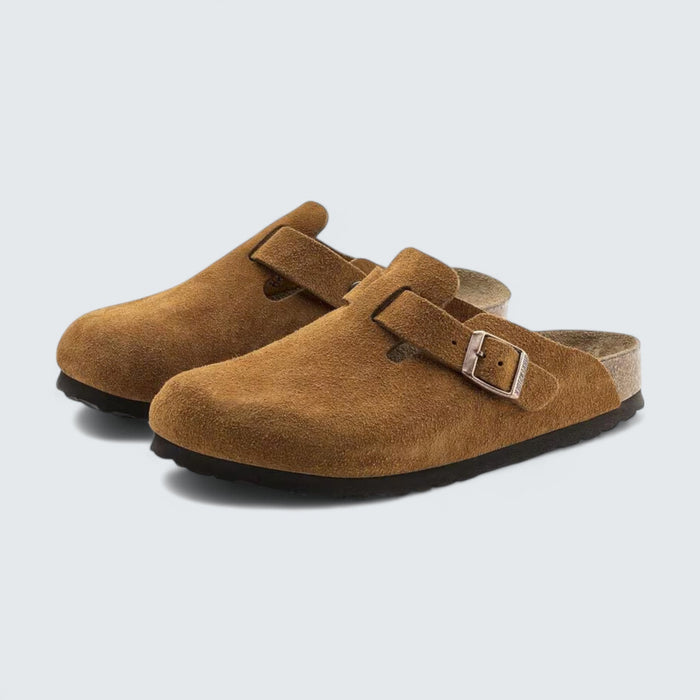 Birkenstock Boston 'Mink Suede'