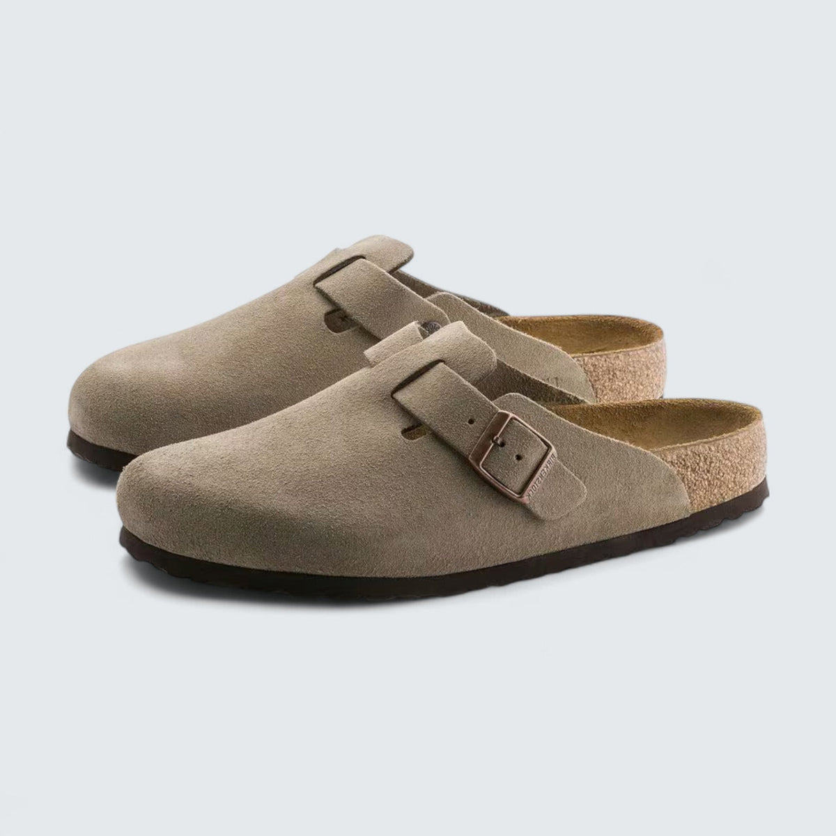 Birkenstock Boston 'Taupe Suede'