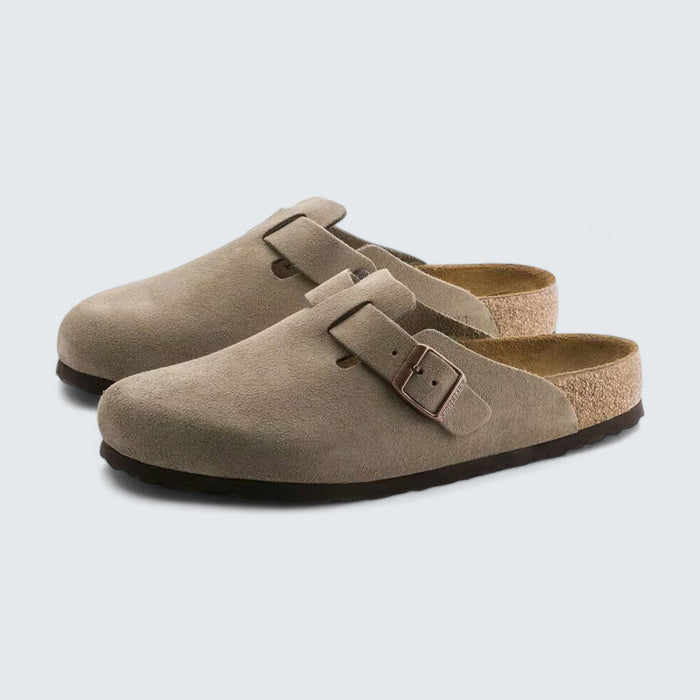 Birkenstock Boston 'Taupe Suede'