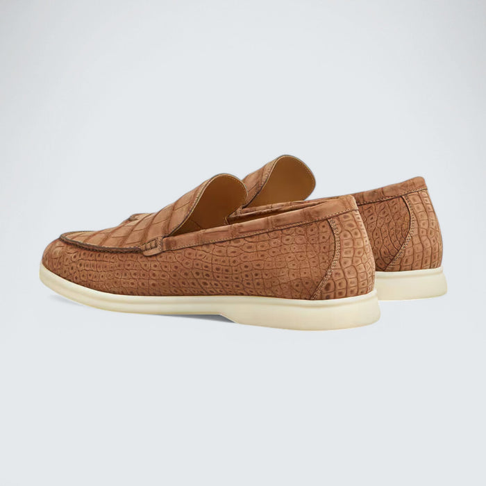 Loro Piana Summer Walk Loafer 'Umber Alligator