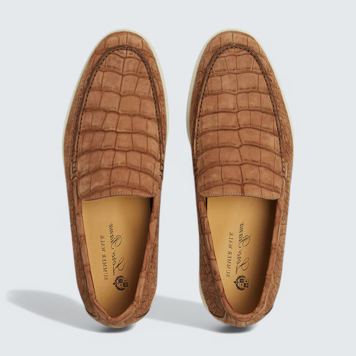 Loro Piana Summer Walk Loafer 'Umber Alligator
